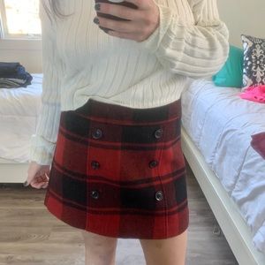90s Vintage Gap plaid skirt size 4